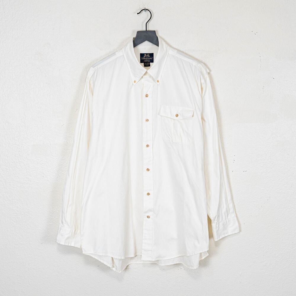 Vintage Willis & Geiger Cotton Function Engineered Shirt safari size 17/34 XL